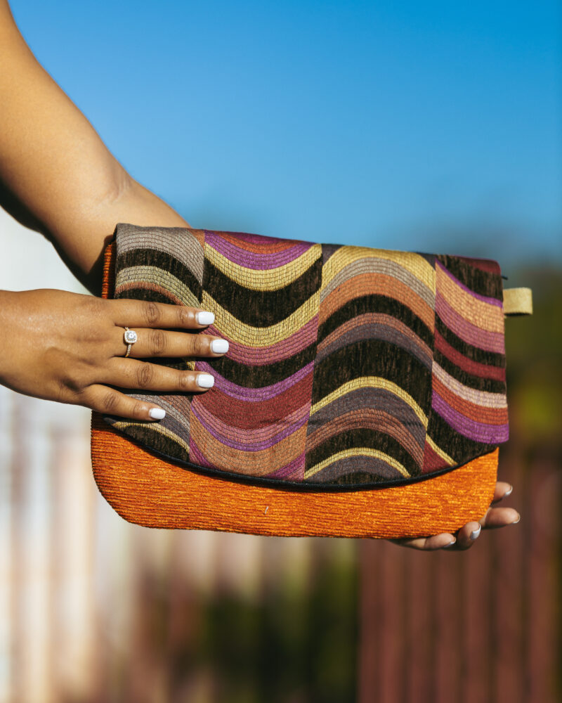 Sunset Waves Clutch by Marlita Creations